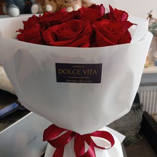 Bukiet n.11 z Róży czerwonej - 9 szt