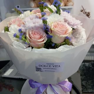 Bukiet n.25 Rożowo-niebieski