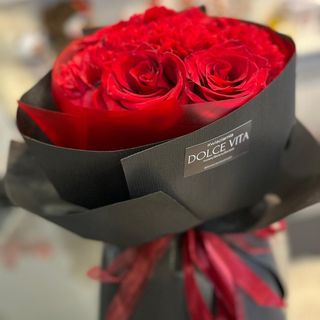 Bukiet n.68 Róża czerwona i goźdiki