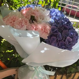 Bukiet n.106  Niebieski z Hortensii