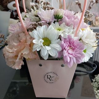 Torebka Rożowa - Mix kwiatów