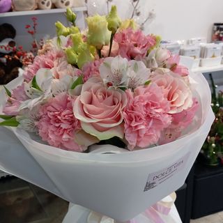 Bukiet n.135 Biało -różowy