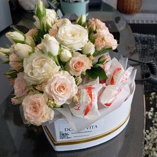 Serce S - Róża goląskowa z Rafaello