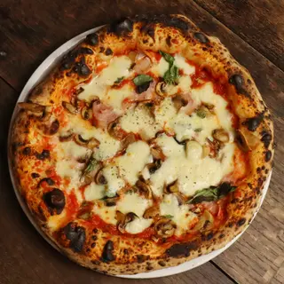 Cotto e funghi