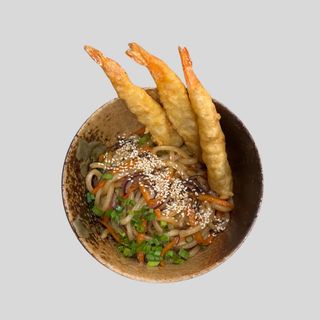 Udon Ebi w Tempurze