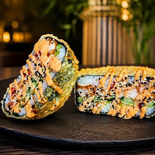 Burger sushi z grillowanym tuńczykiem