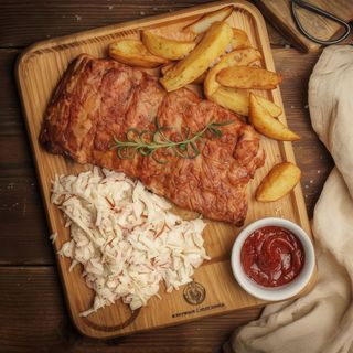 Żeberka pieczone w sosie BBQ