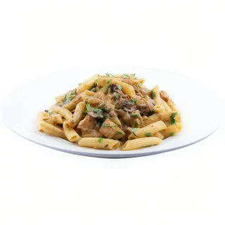 Makaron penne z kurczakiem i pastą truflową