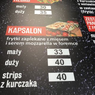 Kapsalon z Strips z kurczaka .