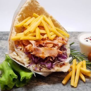 Bułce z frytkami średni 