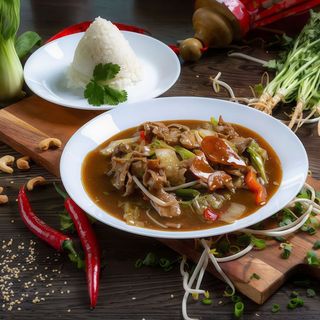 46.Wołowina satay z pastą chilli