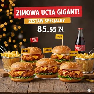 Zimowa Uczta (5 Burgerów)