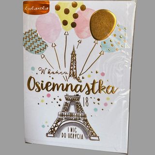 Kartka urodzinowa na 18 urodziny