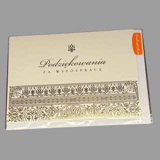 Kartka podziękowanie za współpracę 16
