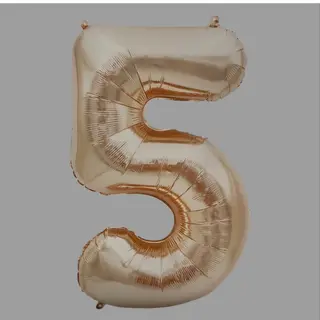 Balon cyfra 5
