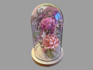 Kopułka z kwiatami stabilizowanymi 04