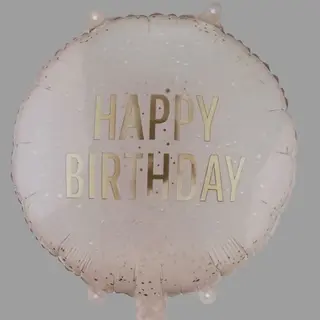 Kremowy balon urodzinowy