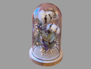 Kopułka z kwiatami stabilizowanymi 02