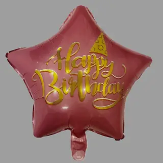 Balon gwiazdka Happy birthday 