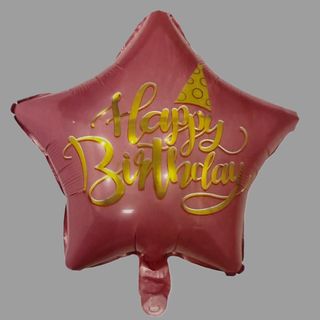 Balon gwiazdka Happy birthday