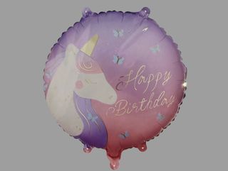 Balon urodzinowy z jednorożcem