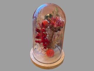 Kopułka z kwiatami stabilizowanymi 03