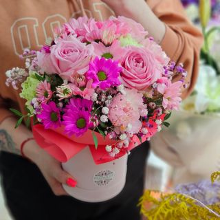 Mały Flowerbox w Tonacji Różu
