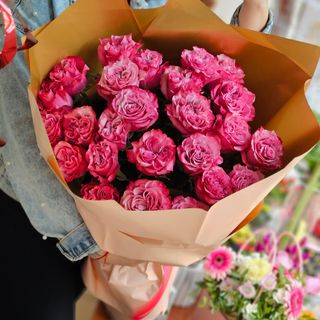 Różowe róże, 25 sztuk