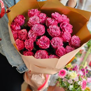 Różówe róże, 15 sztuk