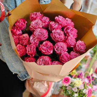 Różowe róże, 11 sztuk