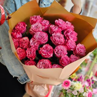 Różowe róże, 19 sztuk