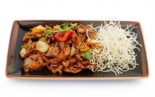 206.Wieprzowina w Sosie z Czarnej Fasoli (350g)