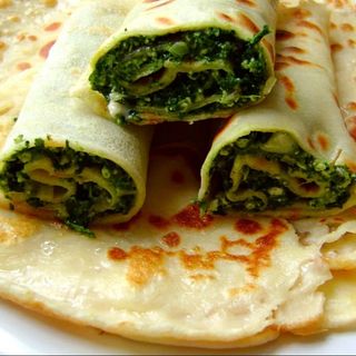 Blincziki ze szpinakem