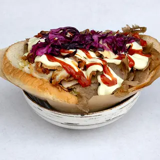 Kebab W Błuce Kraftowym Kurczakiem