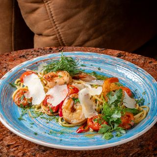 Spaghetti z krewetkami