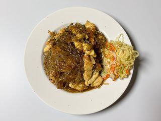 Makaron sojowy wieprzowiną