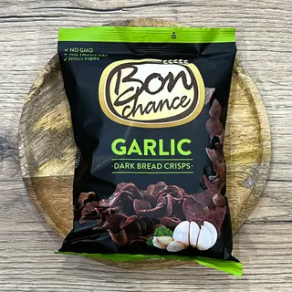 Bon Chance Chipsy Żytnie Chlebowe Dark Garlic (Czosnek) 120 g
