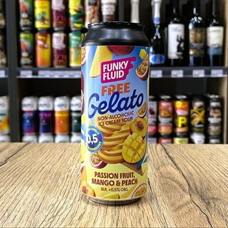  Funky Fluid Free Gelato Passion Fruit Mango Peach Ice Cream Sour 500 ml