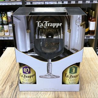 Trappist La Trappe zestaw 4 x butelkI 0.33 l + Szkło