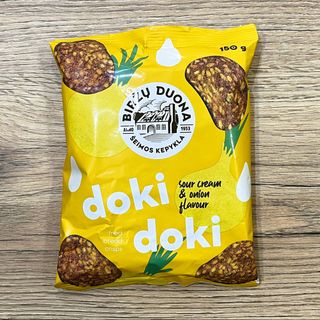 Chipsy Chlebowe Doki Doki o smaku Soli i Czosnku 150 gr