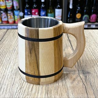 Drewniany Kufel Do Piwa 300 ml