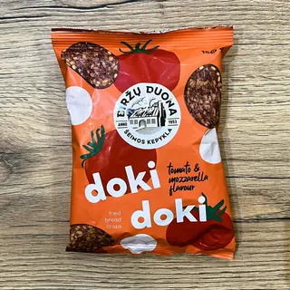 Chipsy Chlebowe Doki Doki o smaku Tomato Mozzarella 150 gr