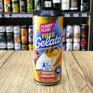 Funky Fluid Free Gelato Tropical Cheesecake Ice Cream Sour 500 ml