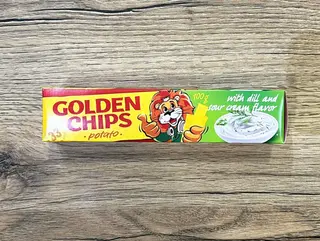 Golden Chips o smaku Śmietanky z Zieleniną 100 g