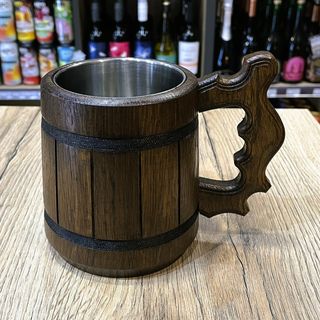 Drewniany Kufel Do Piwa 500 ml
