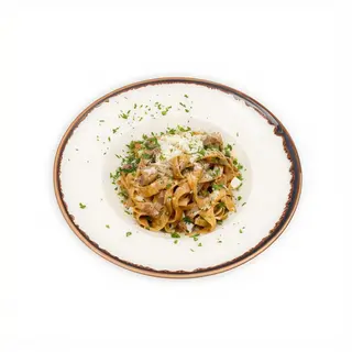 Tagliatelle z polędwiczką wieprzową