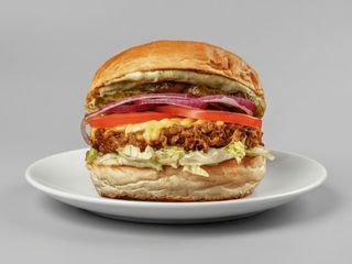 6) Pojadł trawy (burger wegański)