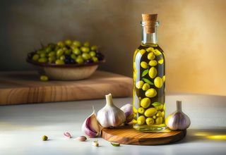 Oliwa do pizzy czosnkowa w opakowaniu