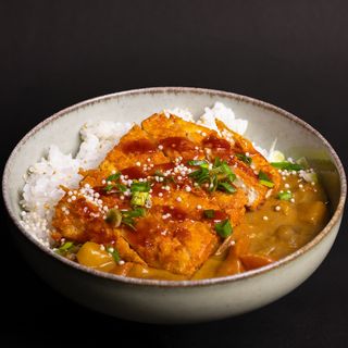 Wegan tofu katsu curry