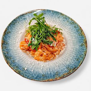 Tagliatelle z krewetkami